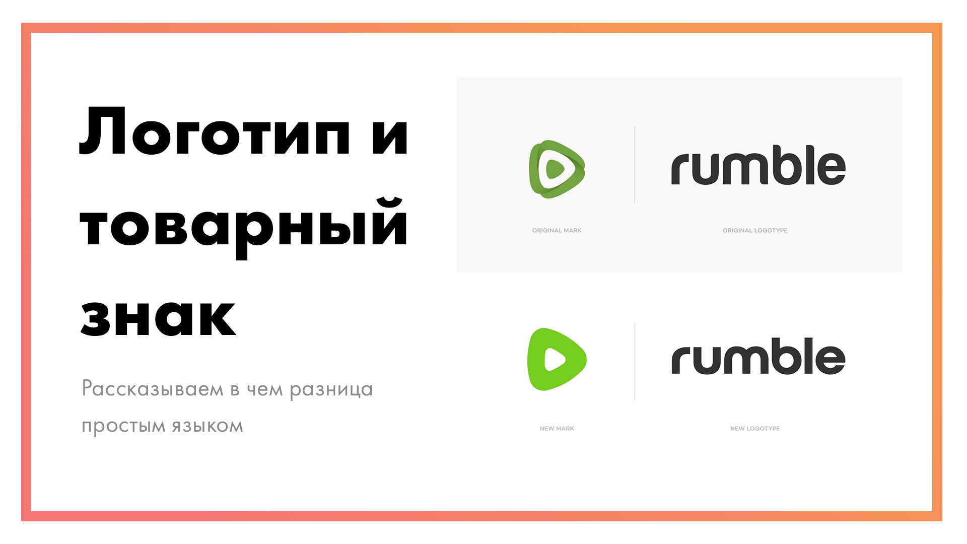 Логотип и товарный знак – в чем разница простым языком